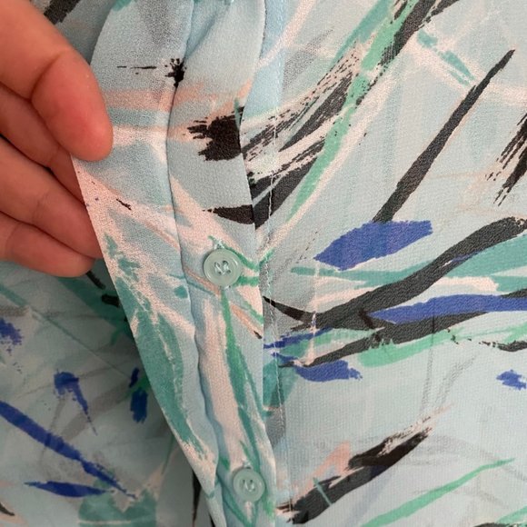 💚 Lane Bryant Sheer Flowy Tank Plus Size 26 - Picture 3 of 4